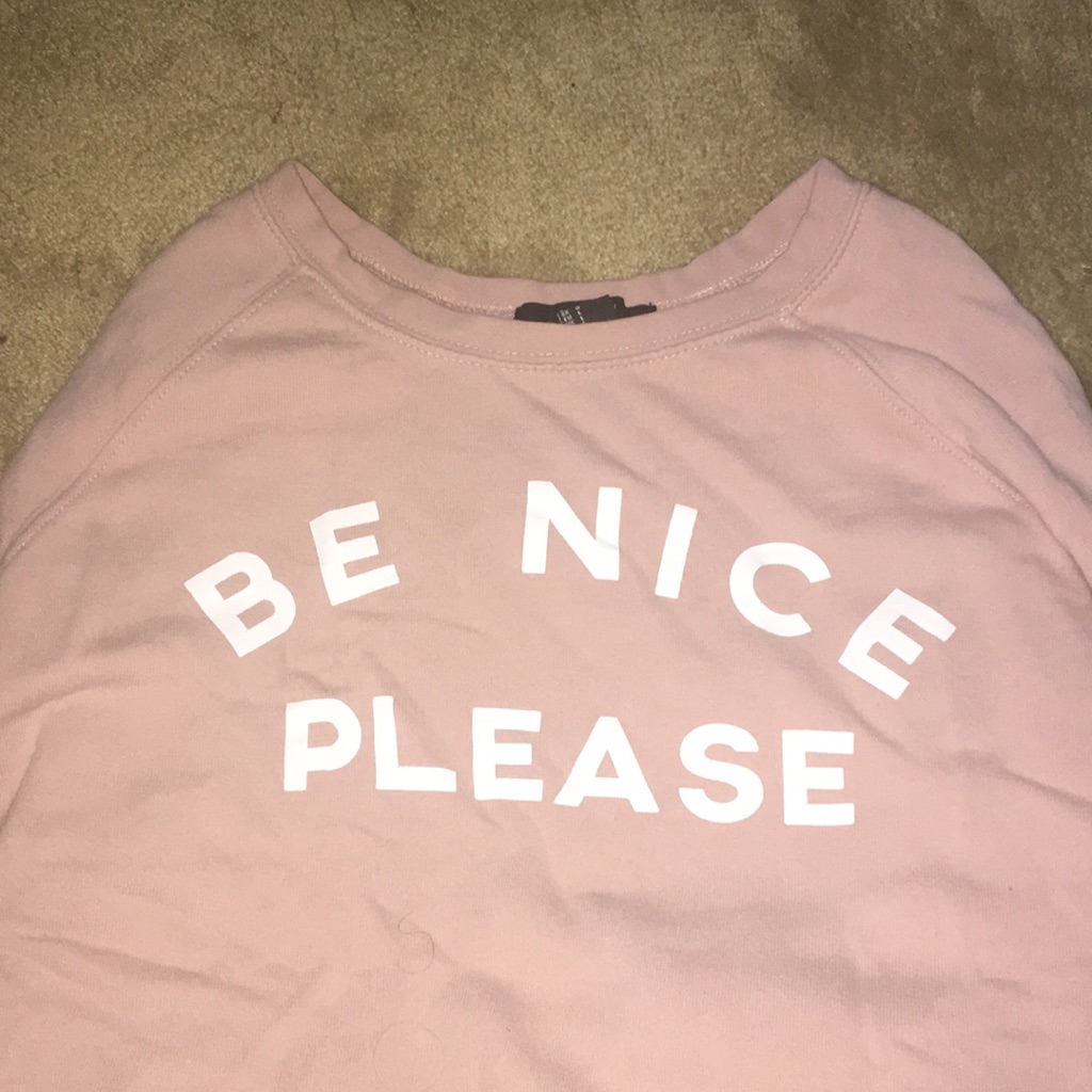 Be Nice Please Pullover